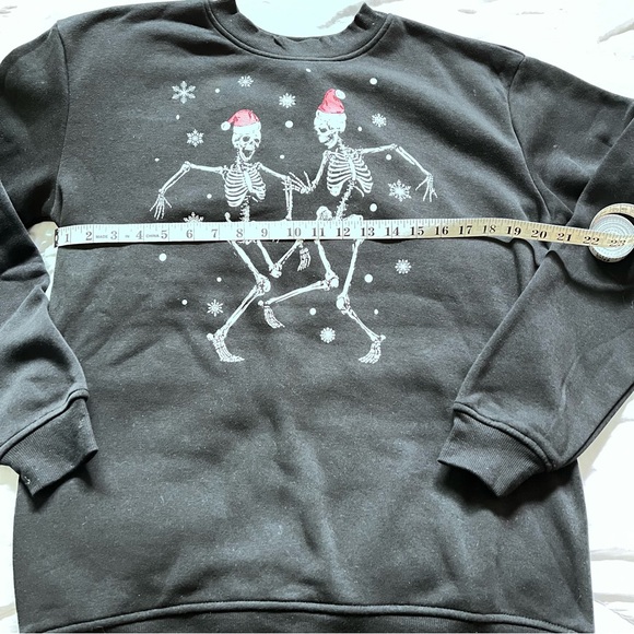 Better Together - Holiday Dancing Skeletons Black Sweatshirt - Picture 3 of 5